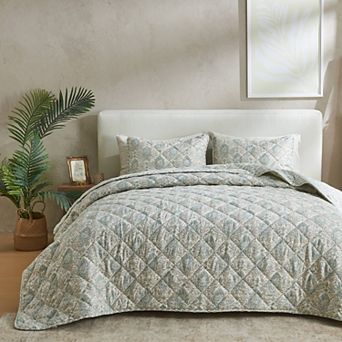 Patina Vie Maison Vintage Inspired Printed Quilt Set