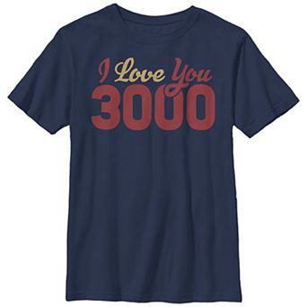 Boys 8-20 Husky Marvel Iron Man I Love You 3000 Graphic Tee