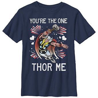 Boys 8-20 Husky Marvel Thor You're The One Thor Me Graphic Tee