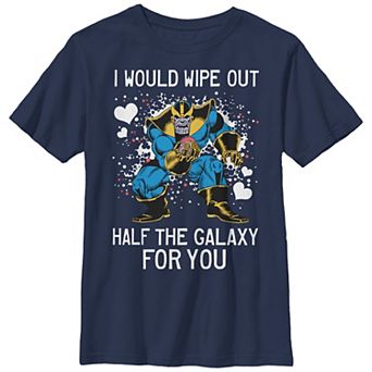 Boys 8-20 Husky Marvel The Avengers Thanos Wipes The Galaxy For You Graphic Tee