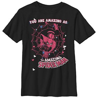 Boys 8-20 Husky Marvel Spider-Man You're As Amazing As The Amazing Spider-Man Graphic Tee