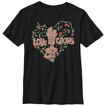 Boys 8-20 Husky Marvel Guardians Of The Galaxy Love Grows Graphic Tee