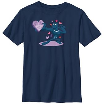 Boys 8-20 Husky Marvel Black Panther Candy Heart Giver Graphic Tee