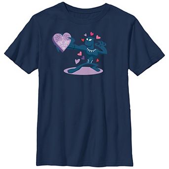 Boys 8-20 Husky Marvel Black Panther Candy Heart Giver Graphic Tee