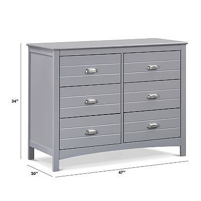 Carters by DaVinci Nolan 6-Drawer Double Dresser