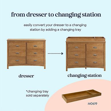 Carters by DaVinci Nolan 6-Drawer Double Dresser