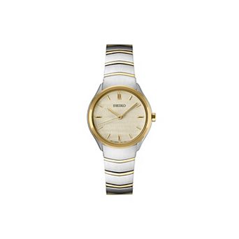 Seiko Women's Essentials Champagne Dial Two Tone Stainless Steel Watch