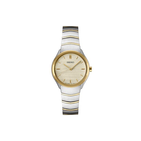 ★逆輸入★SEIKO ESSENTIALS TWO-TONE STAINLESS LADIES WATCH Seiko Seiko Essentials Ladies Two Tone Watch 001-510-00783