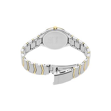 Seiko Women's Essentials Champagne Dial Two Tone Stainless Steel Watch