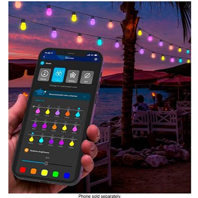 Govee 48ft. 15 Bulb RGBW WiFi+Bluetooth String Lights