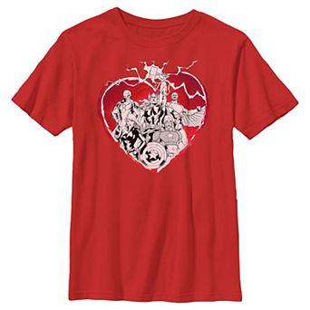 Boys 8-20 Avengers Thunder Heart Group Graphic Tee