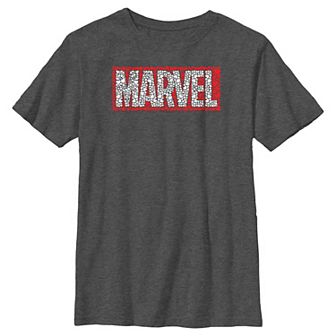 Boys 8-20 Marvel Hearts Filled Logo Graphic Tee