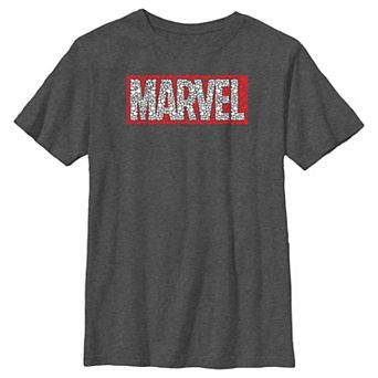 Boys 8-20 Marvel Hearts Filled Logo Graphic Tee