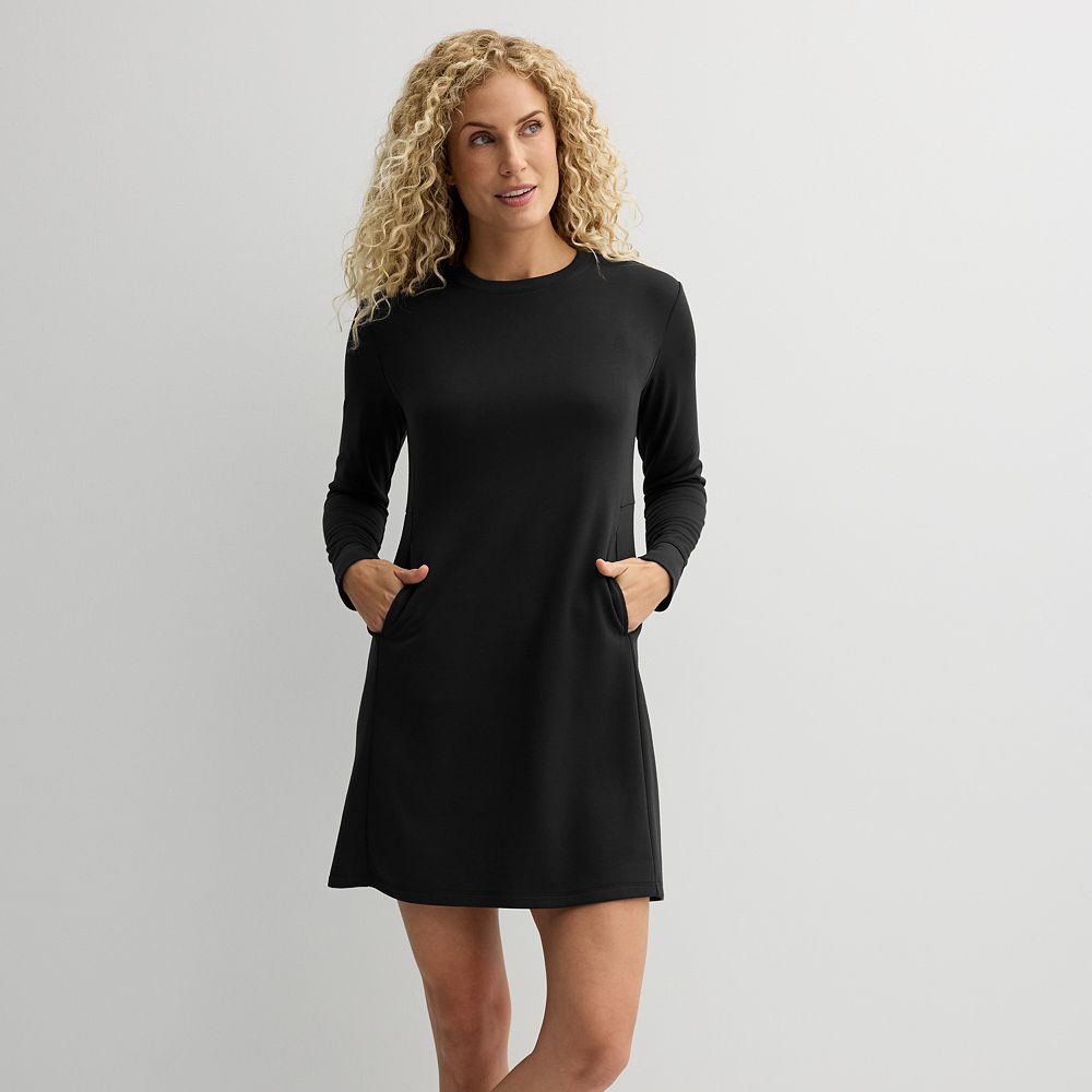 black dress gold buttons Tuckernuck Black Tweed Jackie Dress Black / XXS main image 1
