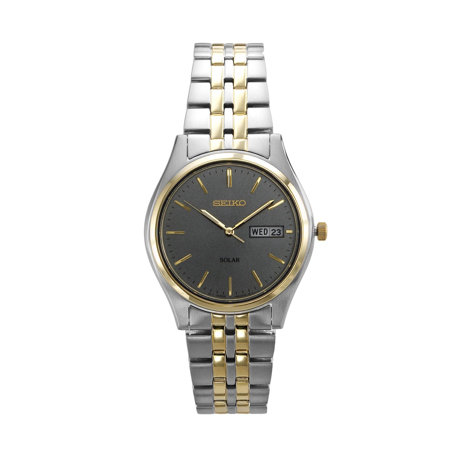 seiko gold and silver mens watch