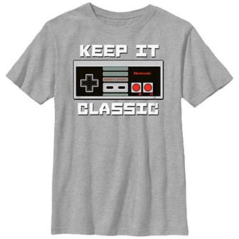 Boys Husky Nintendo Keep It Classic Controller Boys Husky Graphic Tee