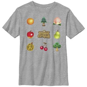 Boys Husky Animal Crossing Items Found Title Logo Graphic Tee