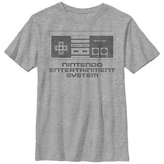 Boys Husky Nintendo Entertainment System Simple Controller Graphic Tee