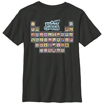 Boys Husky Nintendo Animal Crossing Periodic Table Graphic Tee