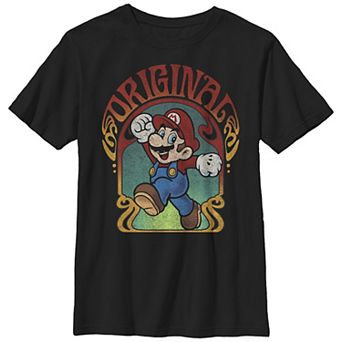 Boys Husky Super Mario Original Mario Retro Portrait Graphic Tee