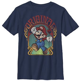 Boys Husky Super Mario Original Mario Retro Portrait Graphic Tee