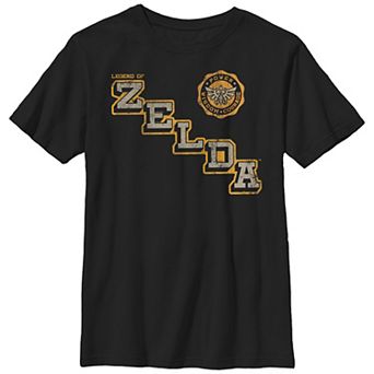 Boys Husky The Legend Of Zelda Collegiate Style Logo Graphic Tee