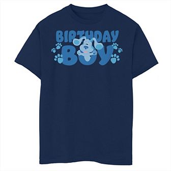 Boys 8-20 Blue's Clues Blue Paw Prints Birthday Boy Graphic Tee