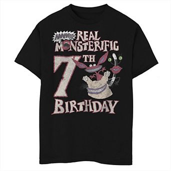 Boys 8-20 Aaahh!!! Real Monsters Group Shot 7th Birthday Graphic Tee