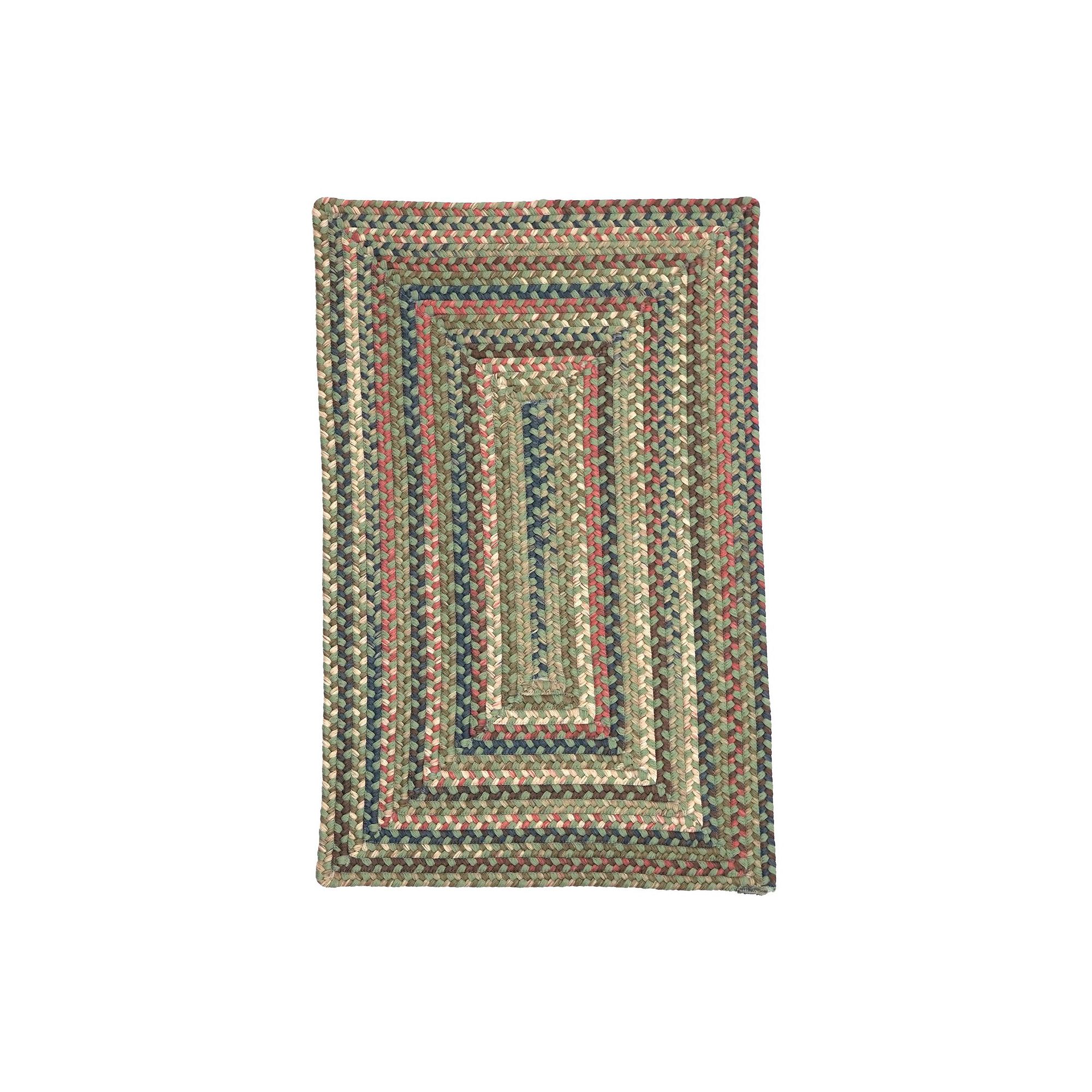 Colonial Mills Mara Handcrafted Braided Rug, Dusted Green