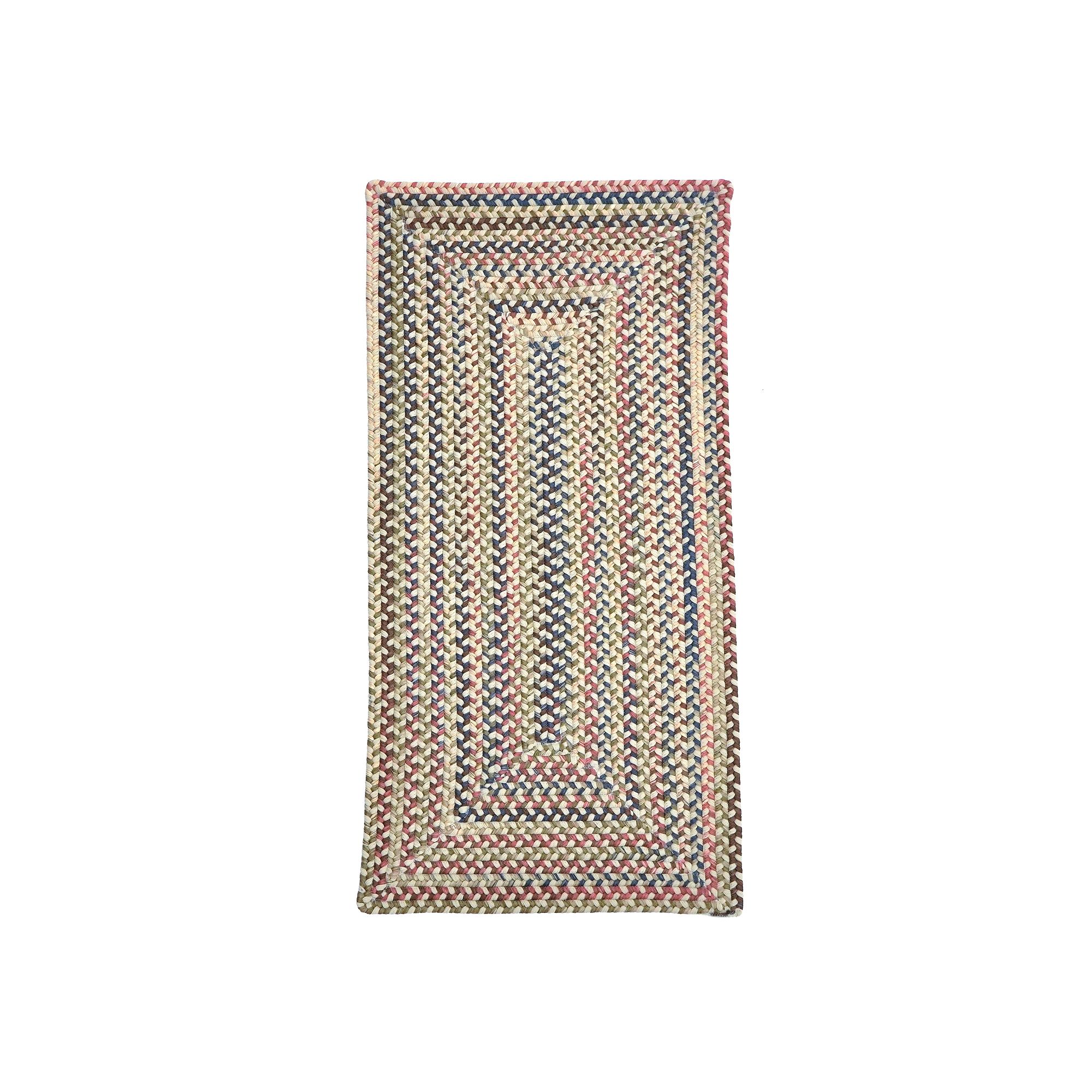 Colonial Mills Mara Multi-Color Handcrafted Braided Runner Rug, Beige Linen