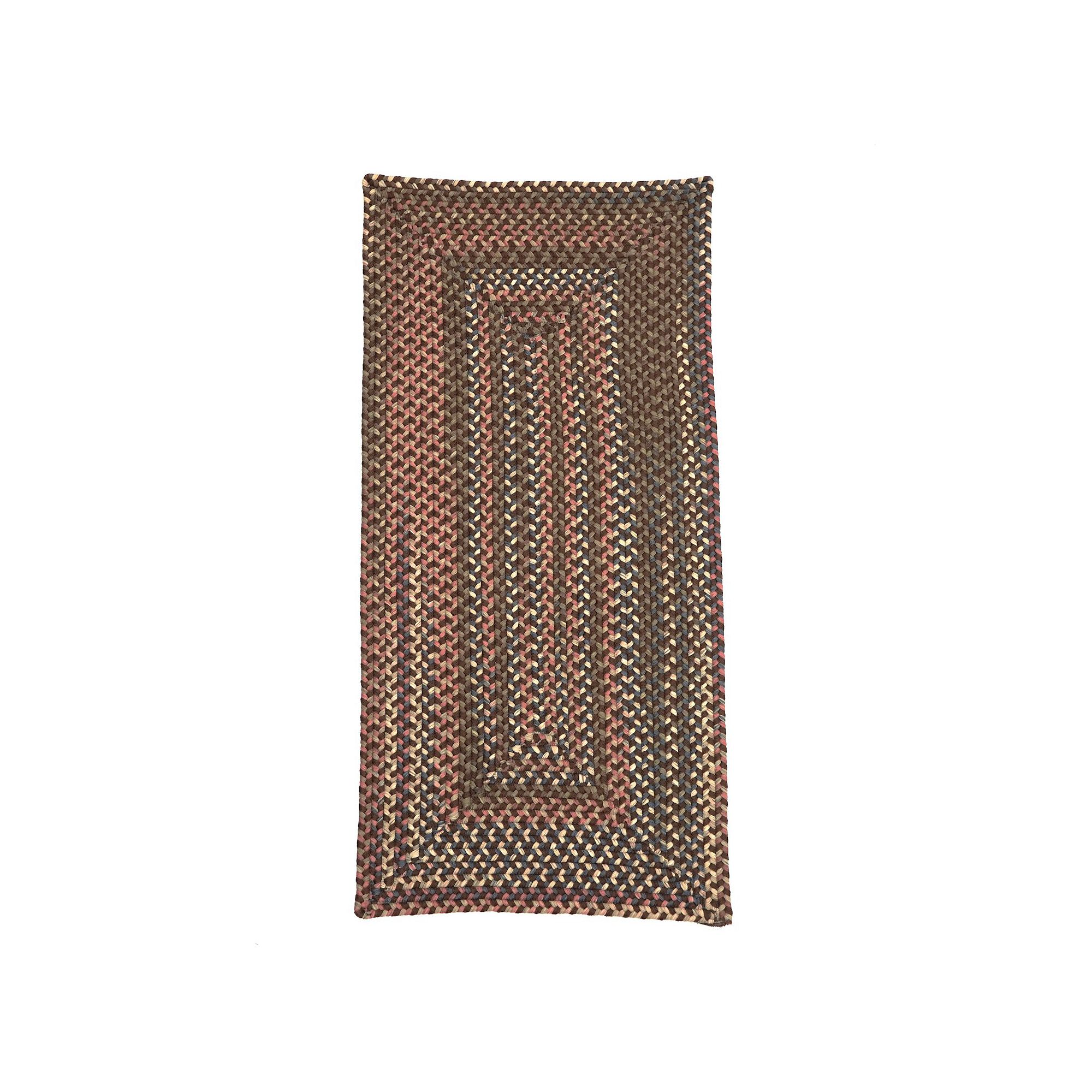Colonial Mills Mara Multi-Color Handcrafted Braided Runner Rug, Earth Brown