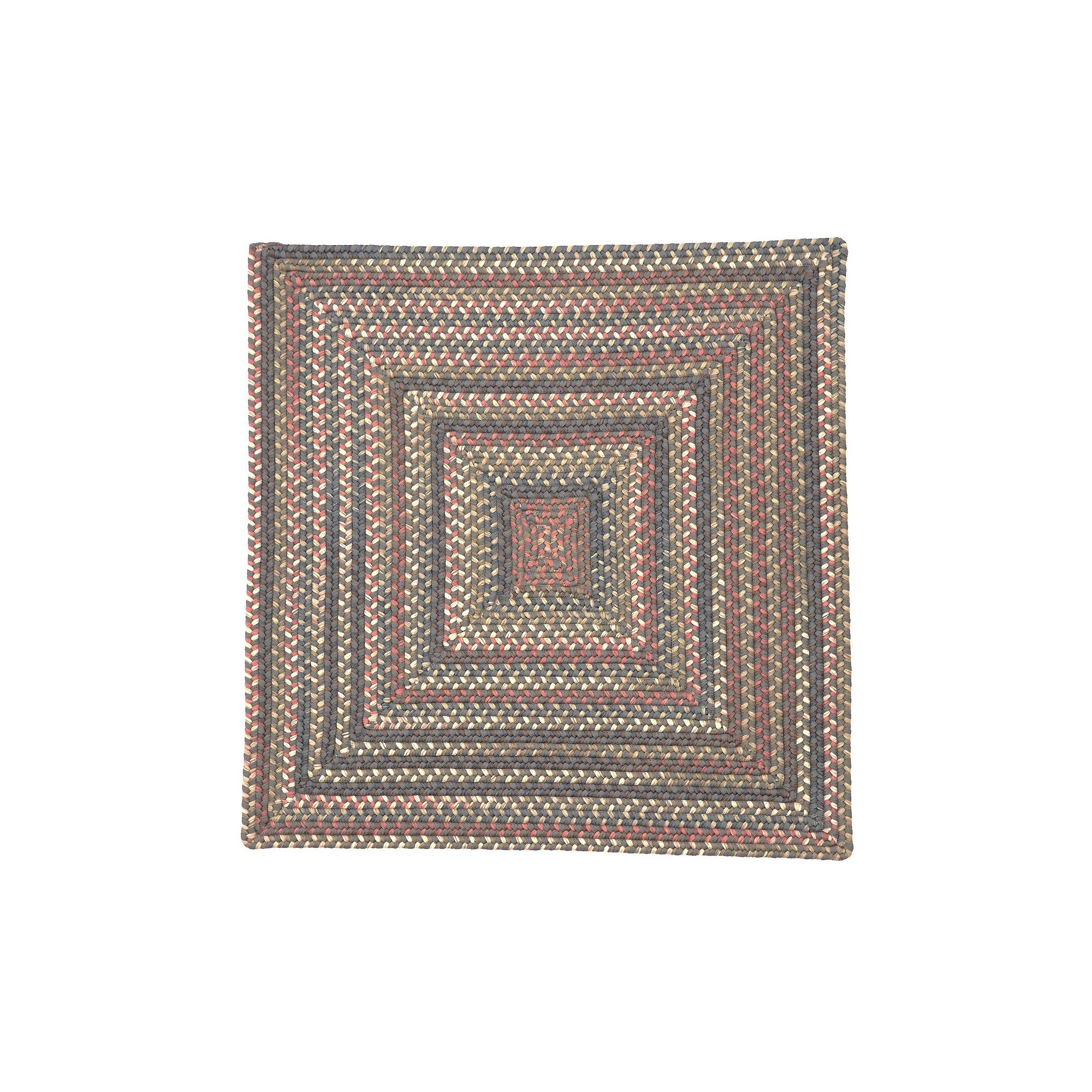 Colonial Mills Mara Braided Square Area Rug, Ash Gray