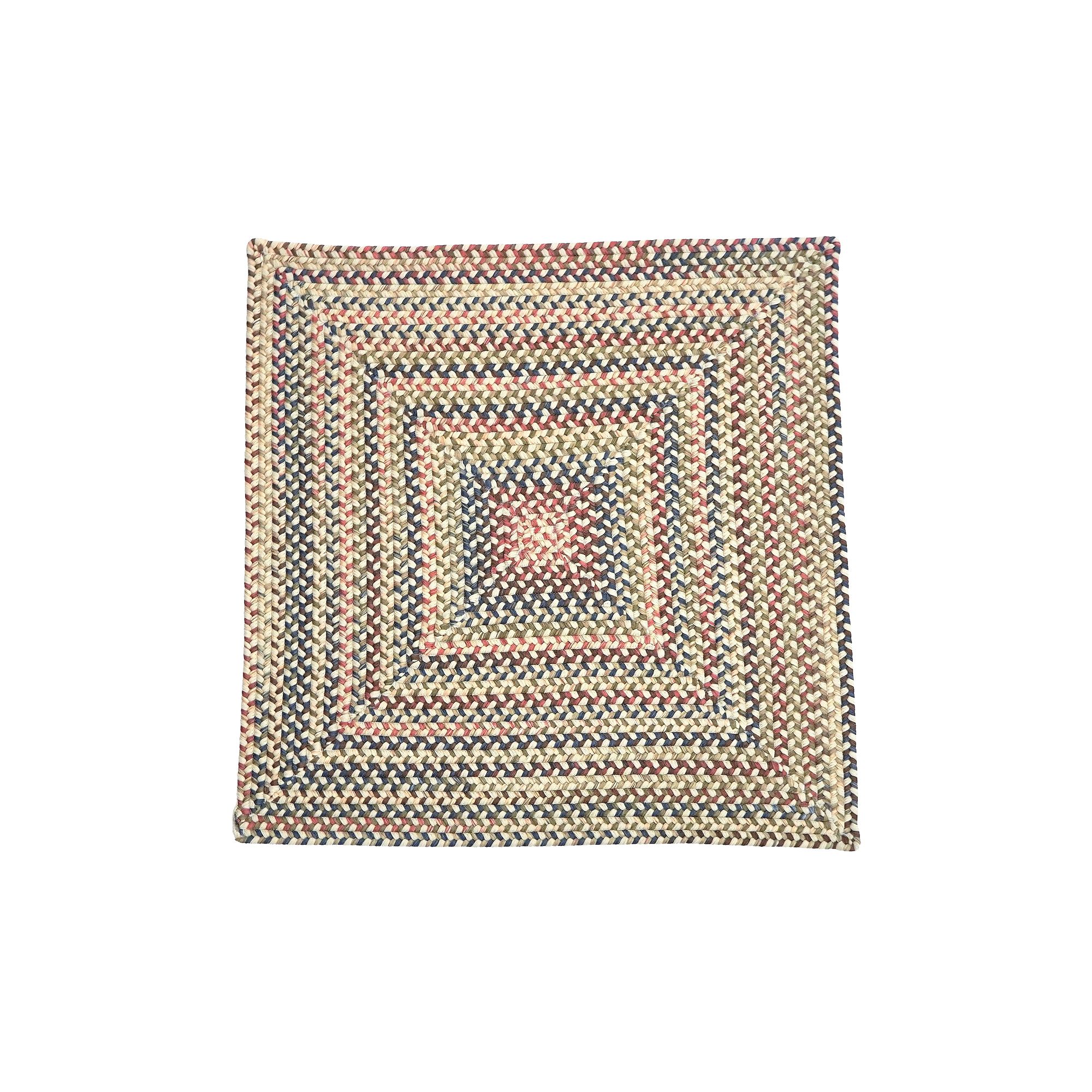Colonial Mills Mara Braided Square Area Rug, Beige Linen