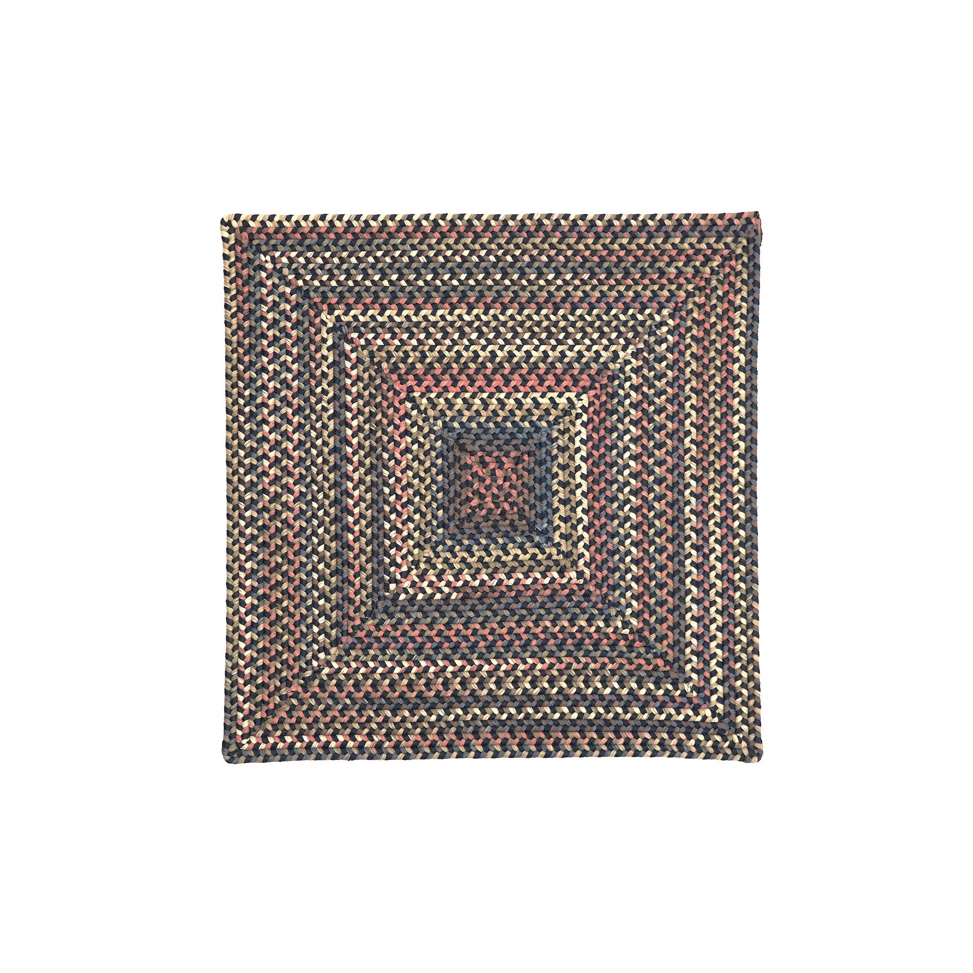 Colonial Mills Mara Braided Square Area Rug, Blue Pier