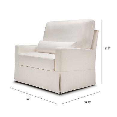 Namesake Crawford Pillowback Chair & Half Comfort Swivel Glider