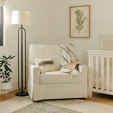 Namesake Crawford Pillowback Chair & Half Comfort Swivel Glider