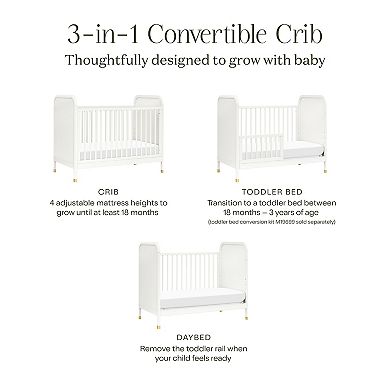 Namesake Brimsley Tambour 3-in-1 Convertible Crib