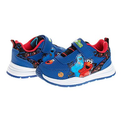 Sesame Street Cookie Monster & Elmo Toddler Hook & Loop Sneakers