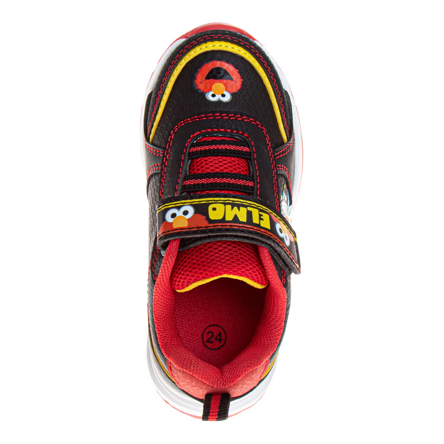 Sesame Street Elmo Hi-Top Sneakers For Toddlers & Kids - Lace-Up Shoes Size 8 Multi AOP