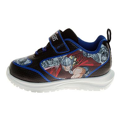 Marvel Avengers Iron Man & Captain America Toddler Boy Light Up Sneakers