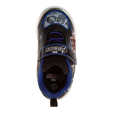 Marvel Avengers Iron Man & Captain America Toddler Boy Light Up Sneakers