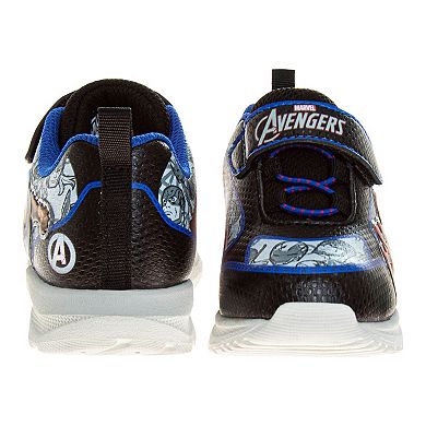 Marvel Avengers Iron Man & Captain America Toddler Boy Light Up Sneakers
