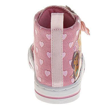 Disney Princess Toddler Girl High Top Sneakers