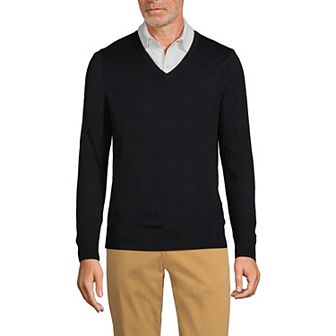 Men's Lands' End V-Neck Pullover Sweater