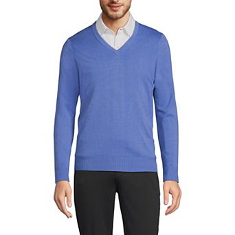 Men's Lands' End V-Neck Pullover Sweater