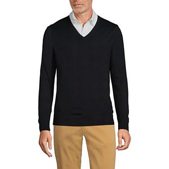 Big & Tall Lands' End V-Neck Pullover Sweater