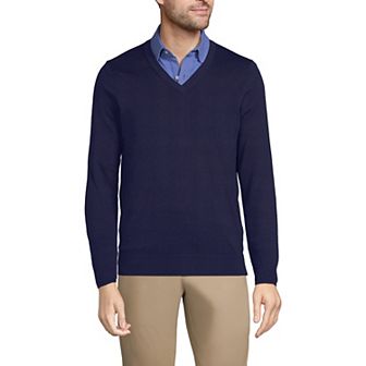 Big & Tall Lands' End V-Neck Pullover Sweater