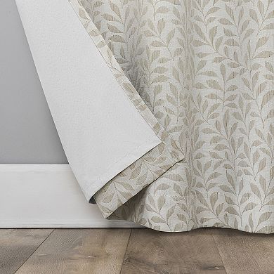 Sun Zero Cordoba Magnetic Closure Botanical 100% Blackout Grommet Curtain Panel Pair