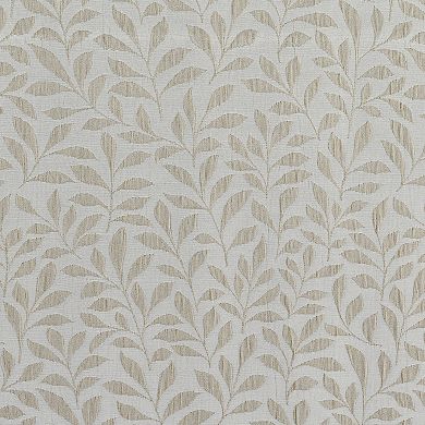 Sun Zero Cordoba Magnetic Closure Botanical 100% Blackout Grommet Curtain Panel Pair