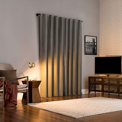 Sun Zero Doyer Magnetic Closure 100% Blackout Back Tab Curtain Panel Pair